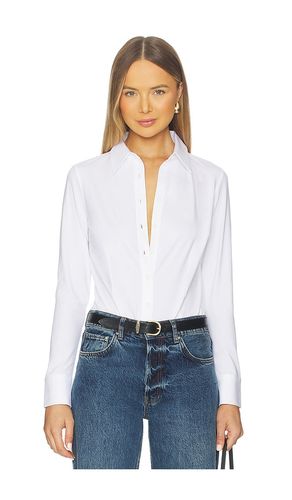 Cotton Stretch Button Down Bodysuit in . - size L (also in M, S, XL) - Commando - Modalova
