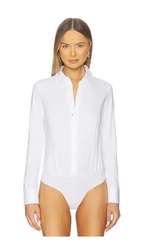Cotton Stretch Button Down Bodysuit in . Size L. Also in M, XL - Commando - Modalova
