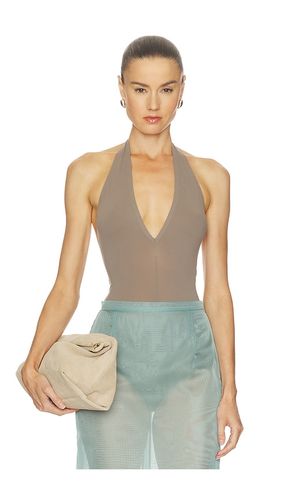 X REVOLVE Ballet Deep Plunge Halter Bodysuit in - Commando - Modalova