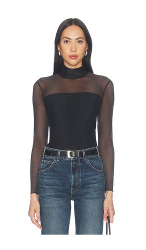 Chic Mesh Mockneck Covered Bodysuit in . Taglia XS. Also in S, M, L, XL - Commando - Modalova