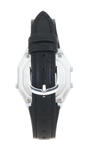 La680 series leather watch in color metallic silver size all - Casio - Modalova
