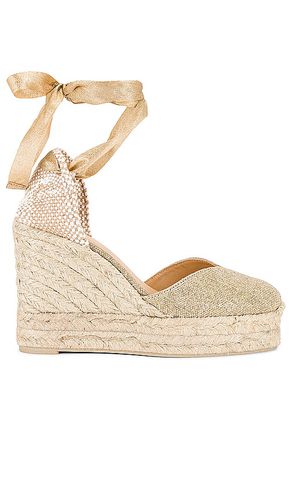 Chiara Espadrille in Metallic Gold. - size 40 (also in 41) - Castaner - Modalova