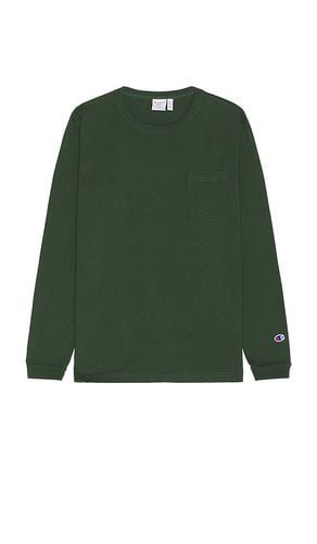 USA Long Sleeve Pocket Tee in Green. - size L (also in M, S, XL/1X) - Champion - Modalova