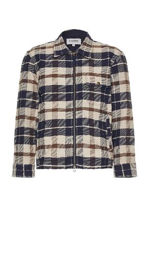 Jacquard Plaid Zip Jacket in Grey. - size L (also in M, S) - Corridor - Modalova