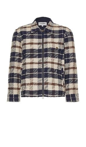 Jacquard Plaid Zip Jacket in Grey. - size L (also in M, S, XL/1X) - Corridor - Modalova