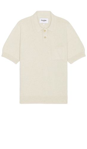 Knit Slouchy Polo in Cream. - size L (also in M, XL/1X) - Corridor - Modalova