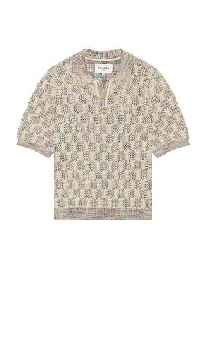 Cable Lace Polo in Cream. - size M (also in XL/1X) - Corridor - Modalova