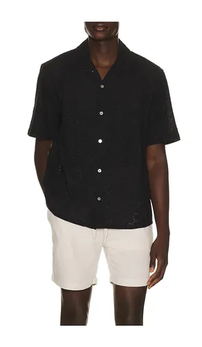 Floral Eyelet Short Sleeve Shirt in . Size M. Also in S, XL/1X - Corridor - Modalova