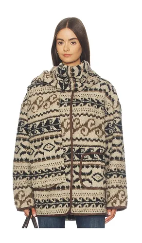 Paisley Faux Shearling Padded Jacket in . Größe L. Also in M, S - Cubic London - Modalova