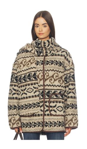 Paisley Faux Shearling Padded Jacket in . Size L. Also in M, S - Cubic London - Modalova