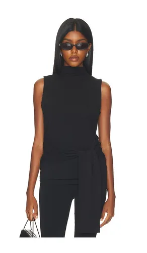 Tie-detail Sleeveless Mock Neck Top in . Größe L. Also in M, S - Cubic London - Modalova