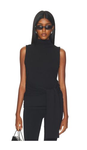 Tie-detail Sleeveless Mock Neck Top in . Taglia L. Also in M, S - Cubic London - Modalova