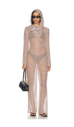 Lakelyn Cover Up in Brown,White. - size 0 (also in 2) - Cult Gaia - Modalova