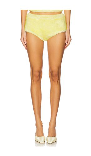 Micro Faux Fur Shorts in Yellow. - size L (also in M, S, XL, XS, XXL) - CULTNAKED - Modalova