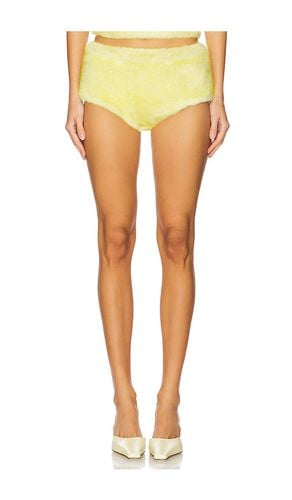 Micro Faux Fur Shorts in Yellow. - size L (also in M, S, XL, XS, XXL, XXS) - CULTNAKED - Modalova