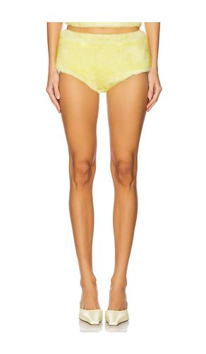 Micro Faux Fur Shorts in Yellow. - size M (also in S, XS, XXL) - CULTNAKED - Modalova