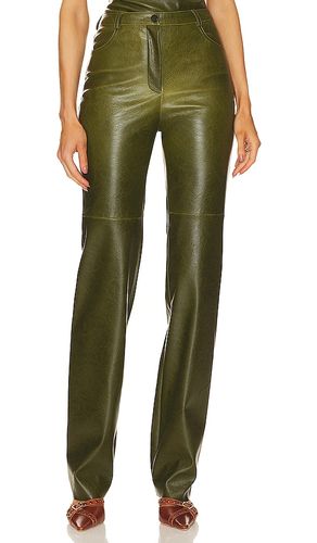 Killa Faux Leather Trousers in Green. - size M (also in S, XS) - CULTNAKED - Modalova