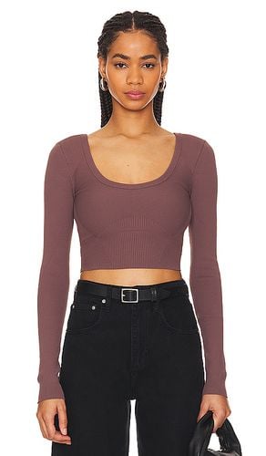 Coreflex Long Sleeve Scoop Neck in Brown. - size L (also in M, S, XS) - Cuts - Modalova