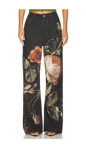 Anouk Printed Jeans in Black. - size 10/M (also in 12/L, 6/XS, 8/S) - Courtney Zheng - Modalova