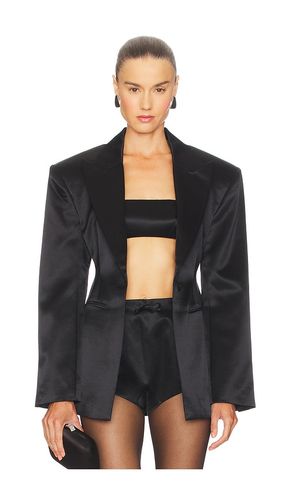 Silk Wool Satin Blazer in . Size S. Also in M - Courtney Zheng - Modalova