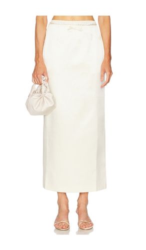 Irene Wool Silk Duchesse Midi Skirt in . - size L (also in M, S, XS) - Courtney Zheng - Modalova