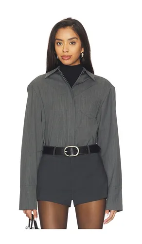 Washable Wool Shirt in Grey. - size M (also in L) - Courtney Zheng - Modalova