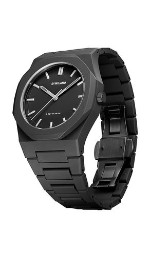 Polycarbon 40.5mm watch in color black size all - D1 Milano - Modalova