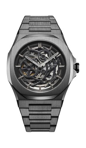Skeleton bracelet 41.5mm watch in color black size all - D1 Milano - Modalova