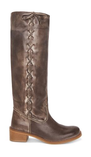 Ann Side Laces Gaucho Boot in Brown. - size 36 (also in 38, 39) - Dico Copenhagen - Modalova