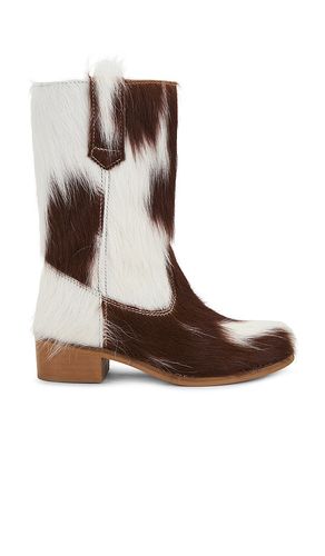 Julia Fur Gaucho Boot in Brown. - size 36 (also in 37, 38, 39, 40, 41) - Dico Copenhagen - Modalova