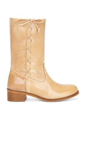 Julia Side Laces Gaucho Boot in Tan. - size 39 (also in 40) - Dico Copenhagen - Modalova