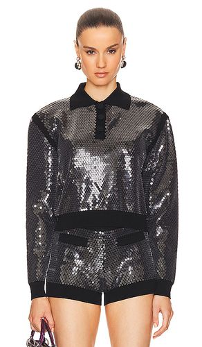 Sequins embroidery knit top in color size L in - . Size L (also in M, S, XL, XS) - David Koma - Modalova
