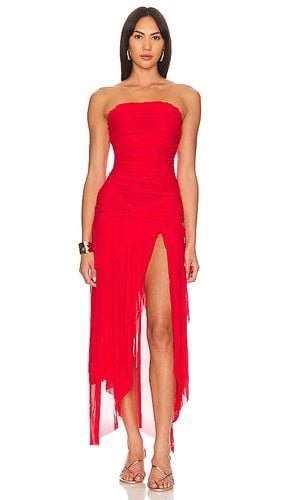 Lyla Twist Dress in Red. - size L (also in M, S) - GUIZIO - Modalova