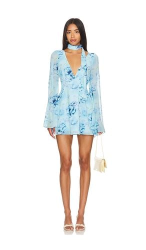 Issy Mini Wrap Around Dress in Blue. - size S (also in XS, XXS) - GUIZIO - Modalova