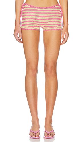 Knit Side Tie Short in Pink. - size L (also in M, S, XS, XXS) - GUIZIO - Modalova