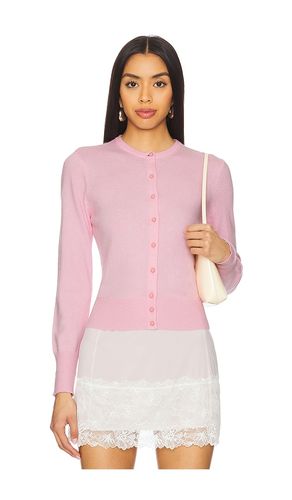 Emelie Cropped Cardigan in Pink. - size L (also in M, S) - GUIZIO - Modalova