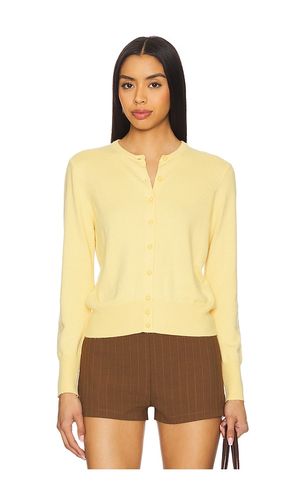 Emelie Cropped Cardigan in Yellow. - size XL (also in XXS) - GUIZIO - Modalova