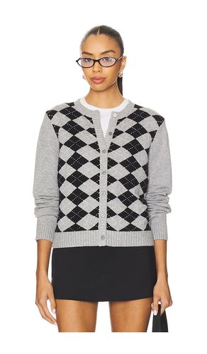Relaxed Argyle Cardigan in . Size M. Also in XXS - GUIZIO - Modalova