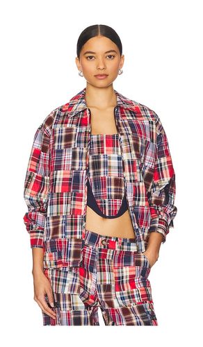 Kian Patchwork Bomber in Blue,Red. - size L (also in M, S, XL, XS, XXS) - GUIZIO - Modalova