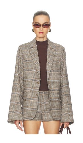 Oversized Tartan Blazer in Green. - size L (also in XS) - GUIZIO - Modalova
