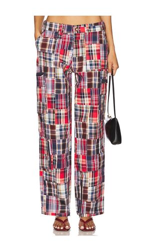 Adrian Patchwork Pant in Red. - size M (also in S, XS, XXS) - GUIZIO - Modalova