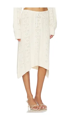 Noah Cable Skirt in White. - size S (also in M, L) - GUIZIO - Modalova