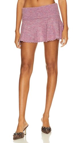 Heart Scallop Mini Skirt in Purple. - size M (also in S, XL, XS, XXS) - GUIZIO - Modalova