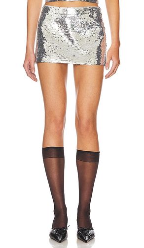 Low Rise Sequin Skirt in Metallic . - size L (also in S, XL, XS) - GUIZIO - Modalova