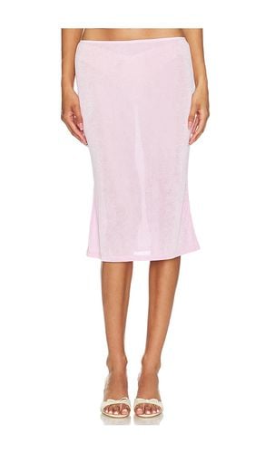 Selene Midi Skirt in Pink. - size L (also in M, XL) - GUIZIO - Modalova