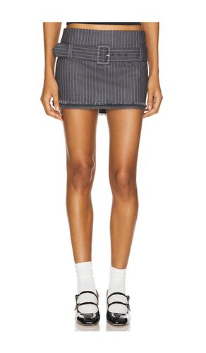 Andra Pinstripe Mini Skirt in . - size L (also in M, S, XL, XS) - GUIZIO - Modalova