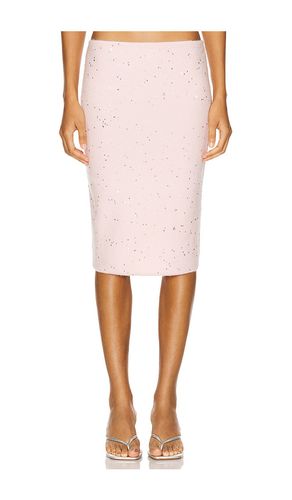 Miki Sequin Knit Skirt in Pink. - size L (also in M, S, XS) - GUIZIO - Modalova