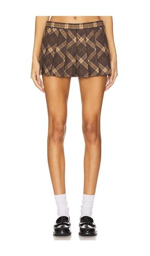Fairfield Tartan Skirt in Brown. - size L (also in M, S, XS) - GUIZIO - Modalova