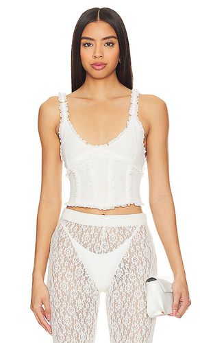 Soler Corset Top in White. - size L (also in M, S, XL, XS, XXS) - GUIZIO - Modalova