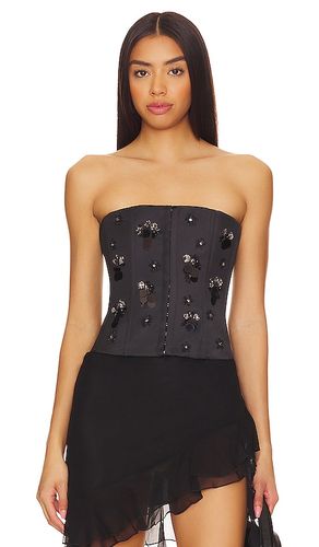 Embellished Satin Corset in . - size L (also in M, S, XS, XXS) - GUIZIO - Modalova